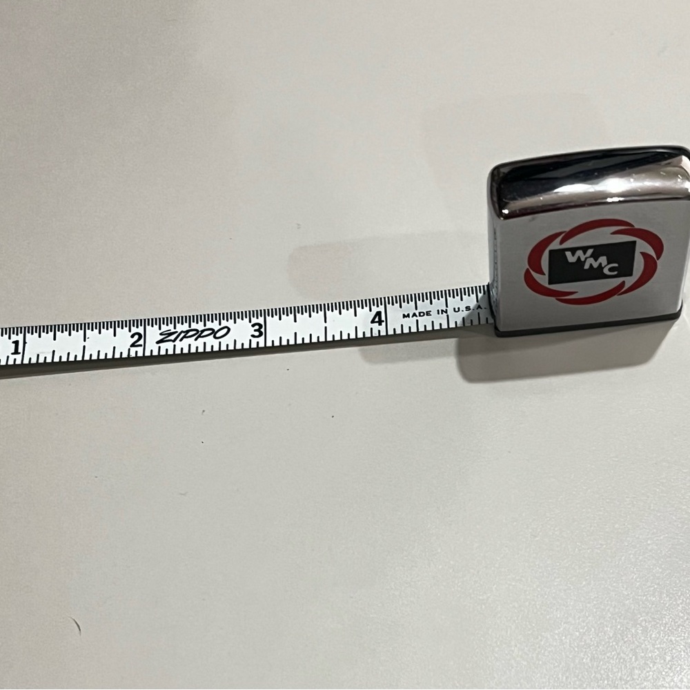 COPY - ZIPPO WMC Chrome 72” Tape Measure